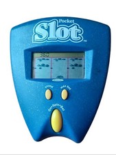 2002 RADICA POCKET SLOT Blue Electronic Handheld Portable Game TESTED-WORKS.