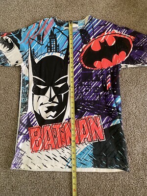 Vintage 90s Batman AOP T Shirt Short Sleeve Mens M Single Stitch