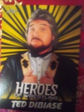 Ted Dibiase 2023 Leaf Heroes of Wrestling Yellow Variant Pro Wrestling Card WWf