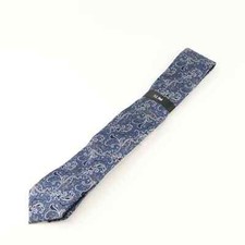 Bloomingdale's The Men's Store, Blue Paisley Slim Men's Neck Tie