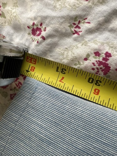 VINTAGE LEVIS MENS STAY PRESSED BLUE HICKORY STRIPED BELL BOTTOMS 32-35” X 32” - Picture 11 of 15