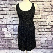 Express NWT Black & Gold Sleeveless Dress Size Large Polyester & Spandex
