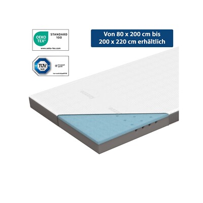 Genius eazzzy Matratzentopper Deluxe 160x200 x9 cm Topper Matratzenauflage Visco