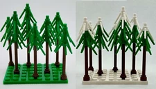 Lego MOC New Pine Tree Forest & Winter Pine Tree Forest with Snow Plant