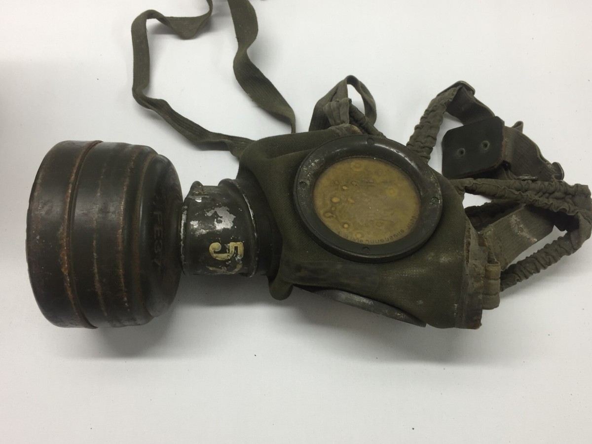 個人装備 ww2 Deutsche Gasmaske Old New WWII WW2 German Military Gas Mask With Canister Named Dated