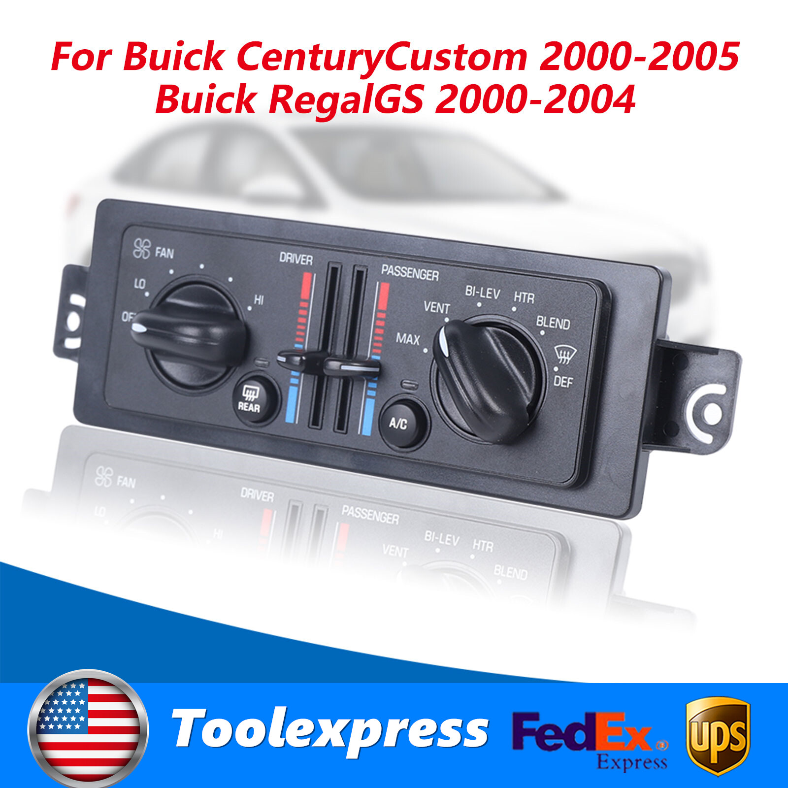 A/C Heater Temperature Climate Control Switch For Buick Century 2000-2005