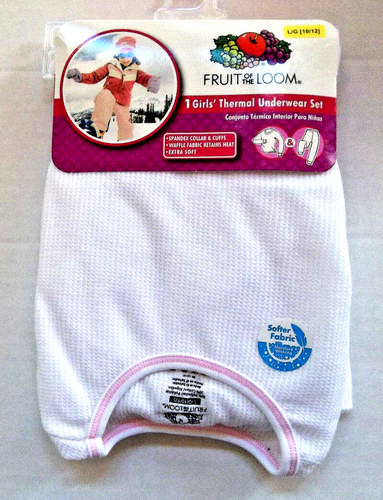 Fruit of the Loom Thermal Underwear LG White