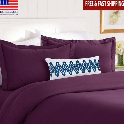 Microfiber Duvet Cover Set Twin XL Soft Breathable Wrinkle Resistant Pillow Sham