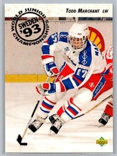 Todd Marchant 1992-93 Upper Deck World Juniors HOCKEY #606 USA RC