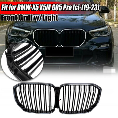 Front Bumper Kidney Grille Grill W/ LED Light For BMW X5 X5M G05 2019-2023 2021