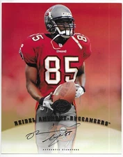 Reidel Anthony 1997 LEAF NFL SIGNATURE 8x10 JUMBO AUTOGRAPH CARD Buccaneers AUTO