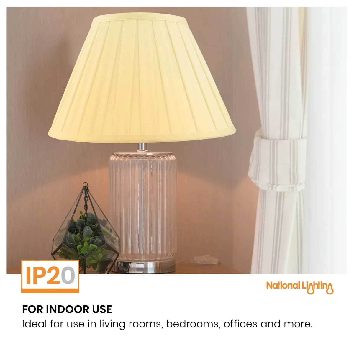 Pleated table top lamp shades
