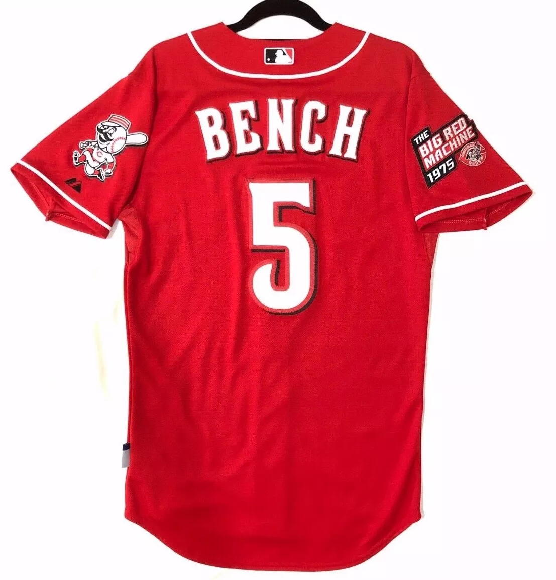 Authentic Majestic 40 MEDIUM CINCINNATI REDS JOHNNY BENCH COOL BASE Jersey  RARE!