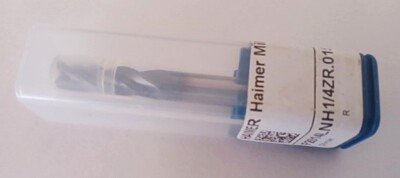 HAIMER MILL - F2014 RADIUS Solid carbide end mill 1/4 ZR. .015DA All materials