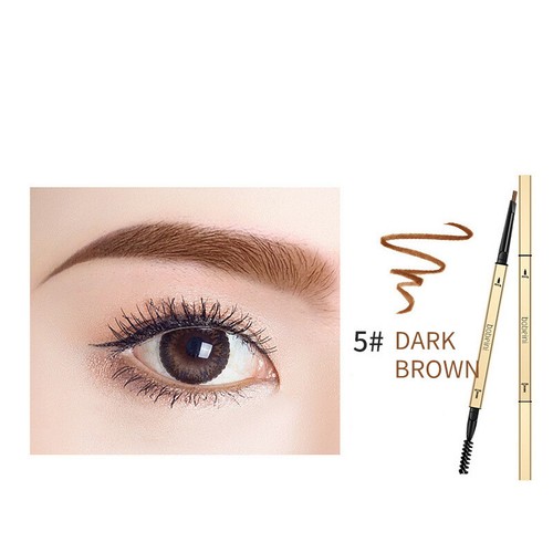 Waterproof Eyebrow Pencil Eye Brow Eyeliner Pen With Brush Makeup Cosmetic Tool - Picture 12 of 15