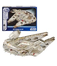 4D Build, Star Wars Millennium Falcon 3D Model Kit 223 Pcs