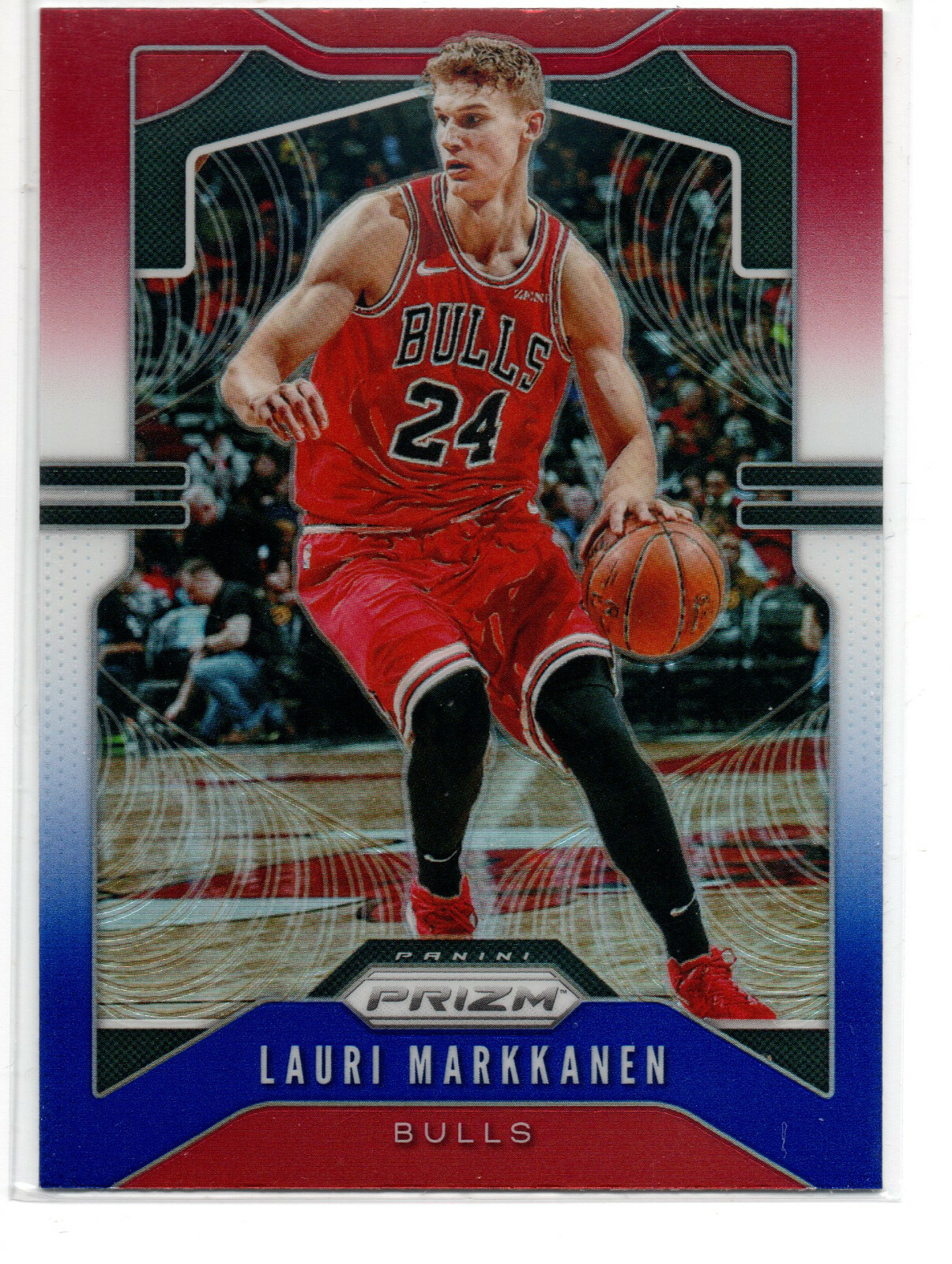 2019-20 Prizm Red White Blue #63 Lauri Markkanen Chicago Bulls
