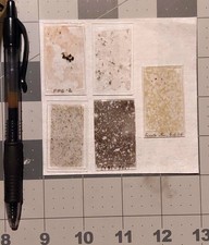Vintage Standard Petrography Microscope Slides - Lot of 5.
