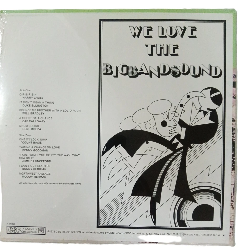 COUNT BASIE DUKE EL VARIOUS WE LOVE THE BIG BAND SOUND 1979 P14926 RECORD SEALED Foto 2 de 2