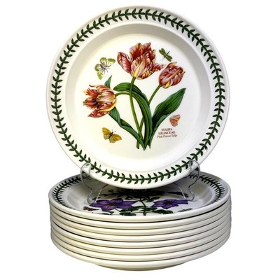 Portmeirion Botanic Garden 1972 England Dinner Plates-Set of 9-Excellent!