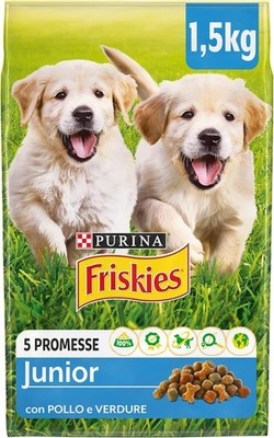Purina Friskies Junior Hundekroketten Huhn, Gemüse & Milch, 6 Packungen à 1,5kg