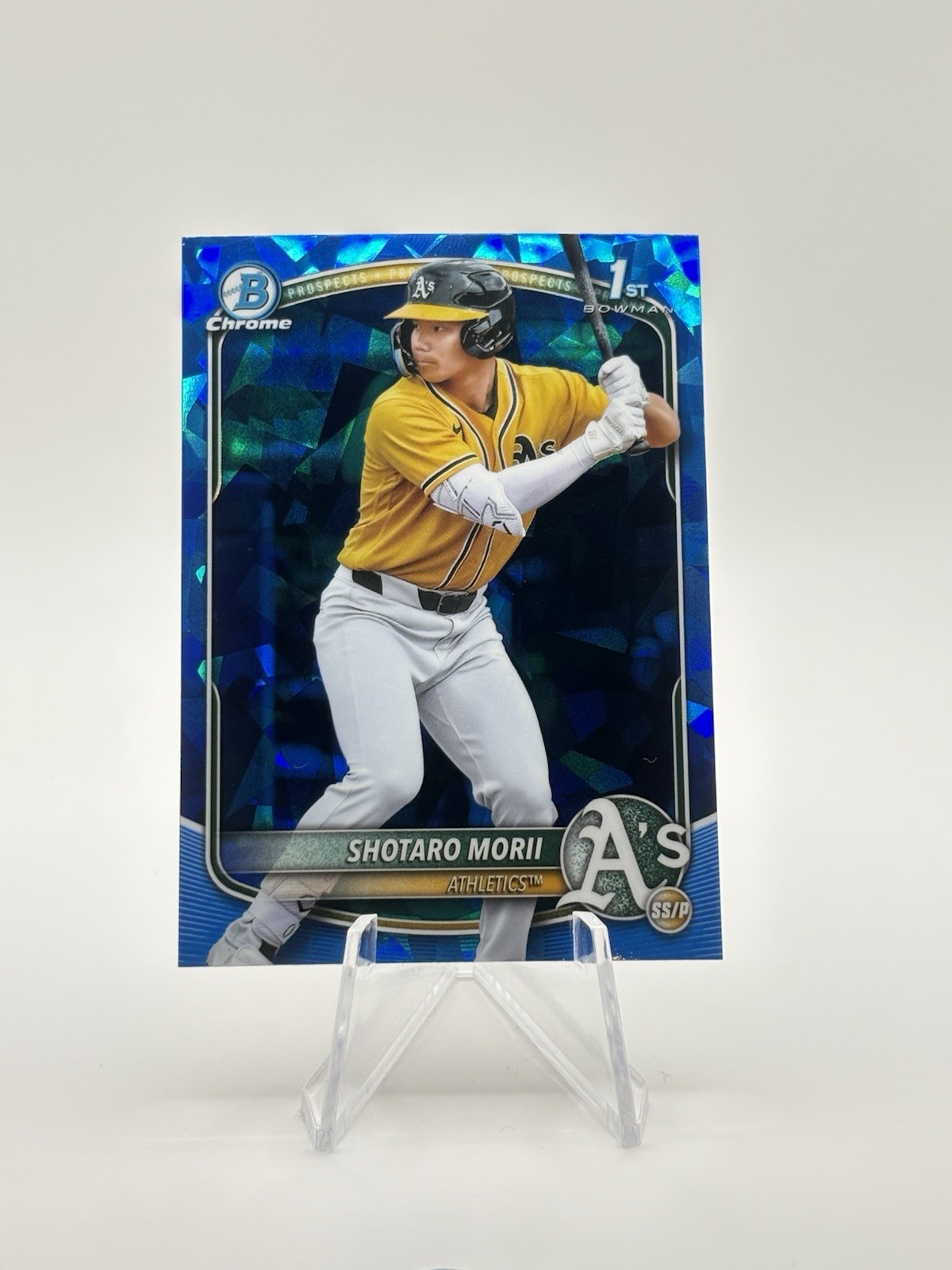 2025 Bowman Chrome Sapphire Shotaro Morii 1st Prospect #BCP-170 Athletics