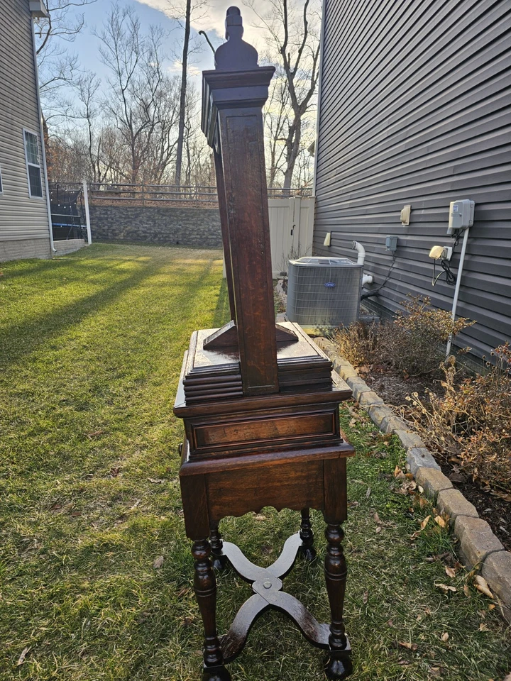 Prensa de lino antigua del siglo XIX de los Países Bajos Foto 4 de 4