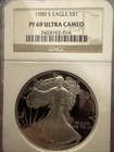 1989 S AMERICAN EAGLE NGC PF 69 UCAM