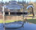 VTG PYREX Flameware Glass Percolator 4 Cup Coffee Pot (Pot & Lid Only) 7754 B