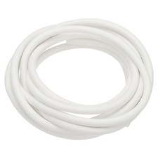 Silicone Foam Seal Strip 3 M(9.8FT) 7mm(0.28")Dia Round Solid Sponge White