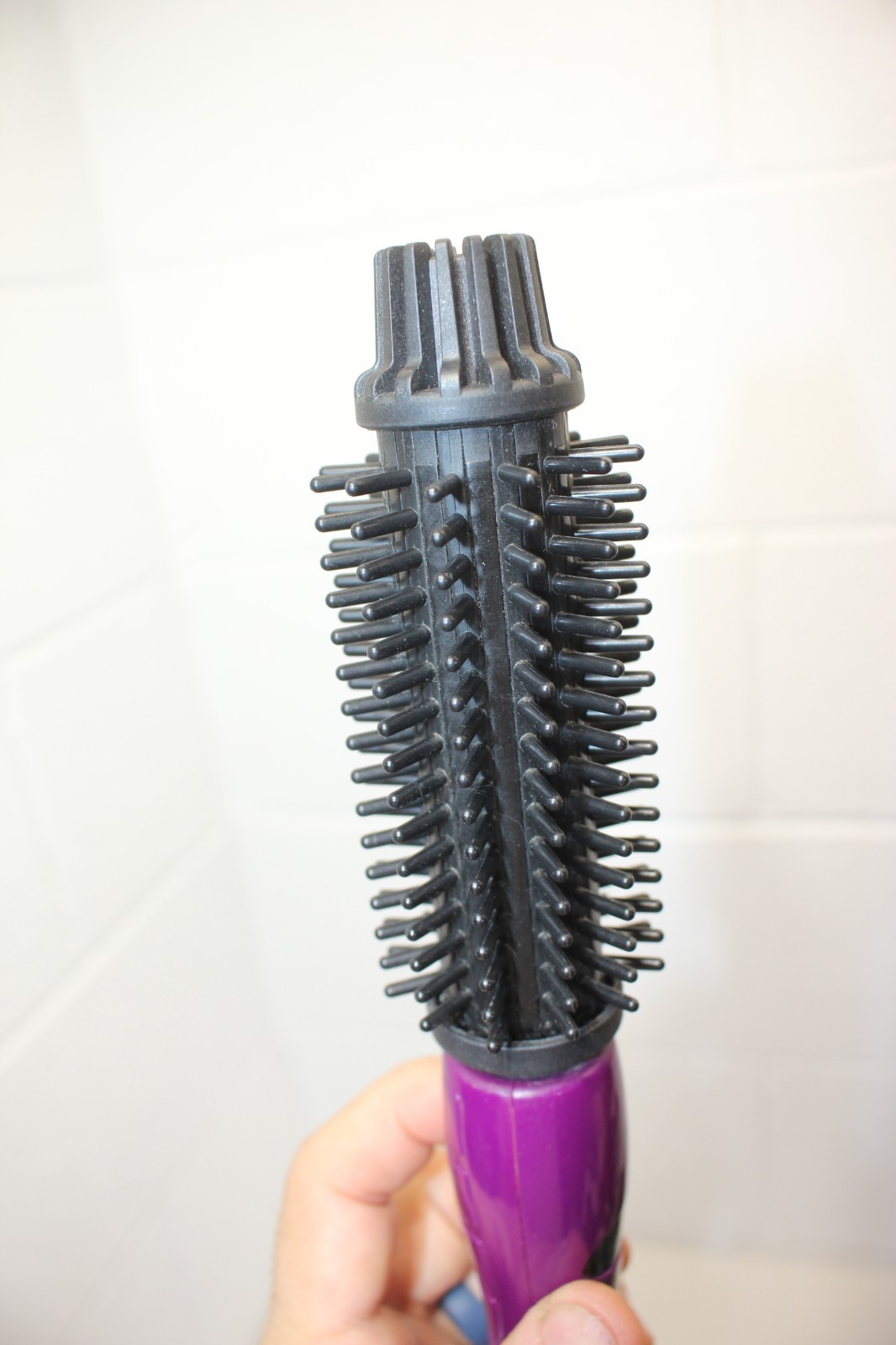 Instyler Hot Round Brush Curling Ionic Styler 30336 Purple, 2 heat settings