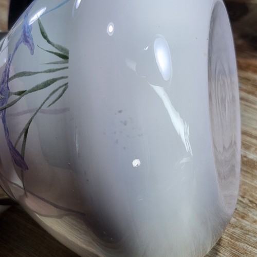 Rare Vintage Corning Shadow Iris 6 Cup Enameled Tea Pot - Picture 7 of 15