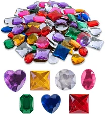 Super Z Outlet 1" Assorted Colorful Adhesive Stick-On Heart 1 inch, 