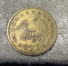 Vintage American Eagle No Cash Value Beautiful Gold Token Actual Coin