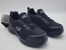 Skechers Works Shoes Alloy Toe Slip Resistant Air Cooled Arch Fit Mens Size 10