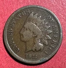 1873 US Indian Head Cent! VG! Old US Coin!
