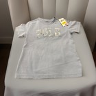 Polo Ralph Lauren Girls Light Blue Graphic Patch Logo Tee Size 5, New With Tags — photo 2