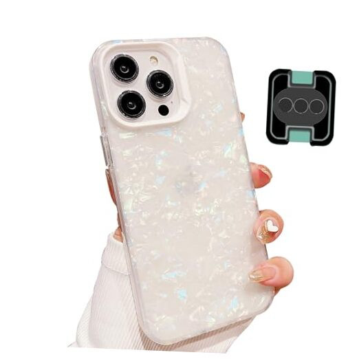 Compatible with iPhone 15 Case,Iridescent Glitter case,Clear Soft TPU Drop-image