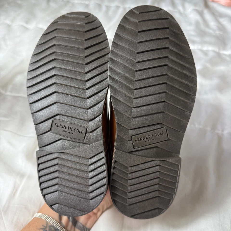 NIB Kenneth Cole New York Klay Flex Slip Cognac Dress Shoes Oxfords Sz 11 - Изображение 3 из 4