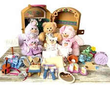 Vintage Briarberry Bears Woodland House Playset Family Lot w/ 35 Pieces