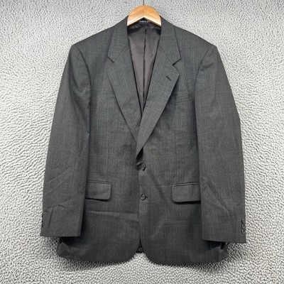 Pierre Balmain Sport Coat Mens 42 R Grey Jacket Blazer Notch Lapel Single Vent
