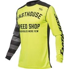 Fasthouse Carbon Eternal Youth Motocross Jersey | Flo Yellow/Black