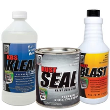 KBS Coatings 57009 Cat Yellow Quart Size Rust Prevention Frame Coater Kit, Preps