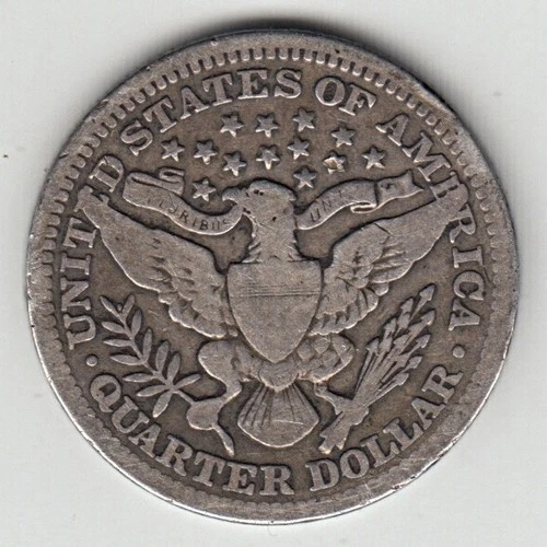 1903 Barber Quarter 25¢ Liberty Head High Grade Details .900 Silver US Coin