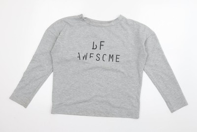 George Damen grau Baumwolle Pullover Sweatshirt Größe 8 Pulli - Be Awesome