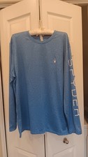 Spyder Swim Mens Blue Rash Guard Sun Tee Shirt Size L