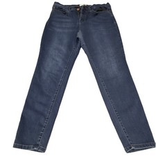 Nicole Miller New York High-Rise Skinny Stretch Jeans Women Blue 5-Pocket Dark