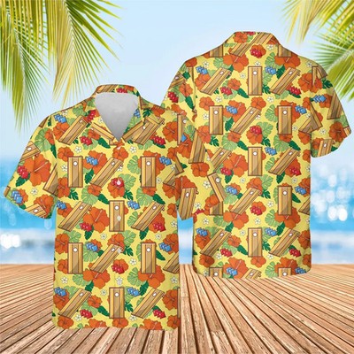 Cornhole Tropical Aloha Hawaiian Shirt Mens Beach Party Vacation Gift