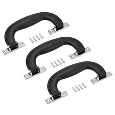 151mm 3Pcs Luggage Handles Pull Handle Suitcase Case Replacement Handles, Black
