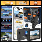 4K Dual Dash Cam Front & Rear, WiFi GPS, Voice Control, 64GB Card, Night Vision,